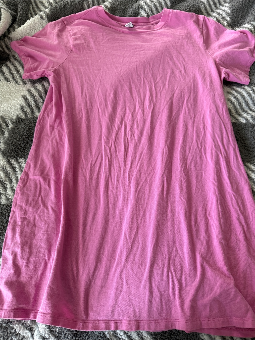 Old Navy Pink Crewneck T-Shirt Dress